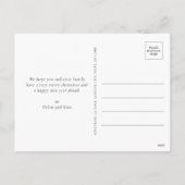 Modernes Elegantes Foto Weihnachten (Rückseite)