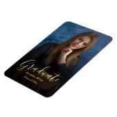 Modernes elegantes Foto zur Ankündigung von Abschl Magnet (Linke Seite)