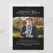 Modernes elegantes Foto zur Beerdigung des Lebens