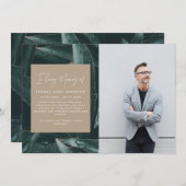 Modernes, elegantes Foto zur Erinnerung an Trauer (Vorne/Hinten)