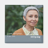 Modernes elegantes Foto zur Erinnerung Magnet (Vorne)