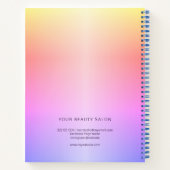 Modernes, elegantes Friseursalon-Terminbuch Notizblock (Rückseite)