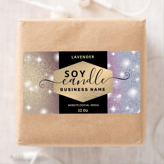 Modernes, elegantes Funkelschrift-Label (Insitu)