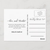 Modernes Elegantes für immer Ein dankbares neues F Postkarte (Rückseite)