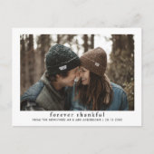 Modernes Elegantes für immer Ein dankbares neues F Postkarte (Vorderseite)