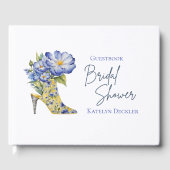 Modernes, elegantes Gästebuch für High-Heel-Brautp (Vorderseite)