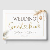 Modernes, elegantes Gästebuch für Hochzeiten (Vorderseite)