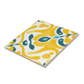 Modernes elegantes, gelbes Aquamarines Spanisches Fliese (Seite)