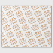 Modernes elegantes Geschenkmuster Geschenkpapier (Flach)