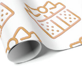 Modernes elegantes Geschenkmuster Geschenkpapier (Rolleneckpunkt)