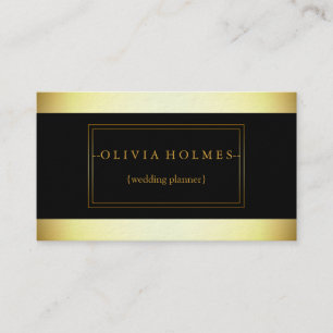 Modernes elegantes Gold Foil Metal Beruflich Busin Visitenkarte