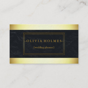 Modernes elegantes Gold Foil Metal Beruflich Busin Visitenkarte