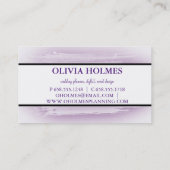 Modernes elegantes Gold Foil Metal Beruflich Busin Visitenkarte (Rückseite)