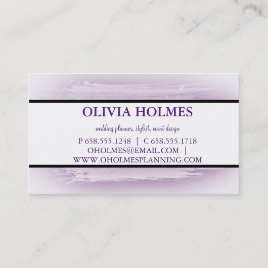 Modernes elegantes Gold Foil Metal Beruflich Busin Visitenkarte (Rückseite)