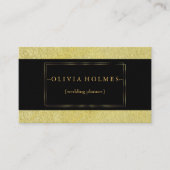 Modernes elegantes Gold Foil Metal Beruflich Busin Visitenkarte (Vorderseite)