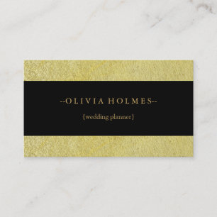 Modernes elegantes Gold Foil Metal Beruflich Busin Visitenkarte
