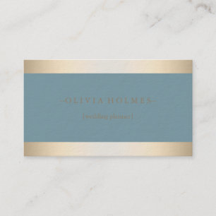 Modernes elegantes Gold Foil Metal Beruflich Busin Visitenkarte