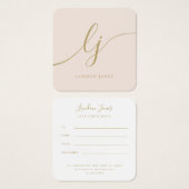 Modernes, elegantes Gold-Geschenkgutschein (Vorne & Hinten)