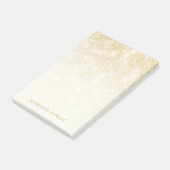 Modernes, elegantes Gold-Glitzer-Template Minimali Post-it Klebezettel (angewinkelt)