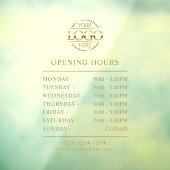 Modernes elegantes Gold | Logo für Geschäftsöffnun Fensteraufkleber (Blatt 3)