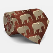 Modernes elegantes Gold-Muster Krawatte (Gerollt)