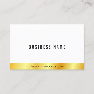 Modernes, elegantes Gold Personalisiert schlicht Visitenkarte