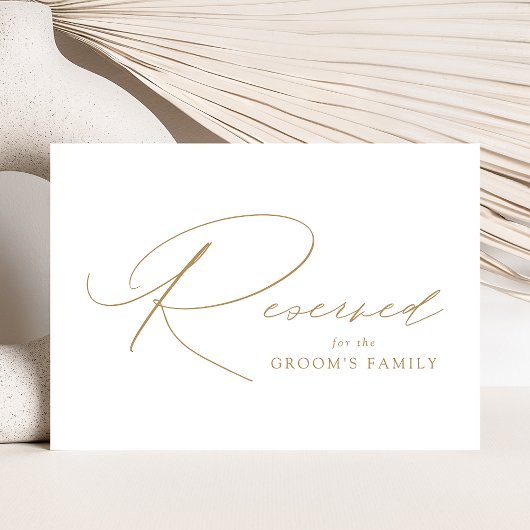 Modernes, elegantes Gold-Script-Hochzeitszeichen v