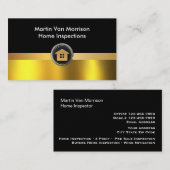 Modernes Elegantes Golden Beruflich Visitenkarte (Vorne/Hinten)