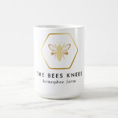 Modernes & elegantes Golden Honey Beekeeper Kaffeetasse (Mittel)
