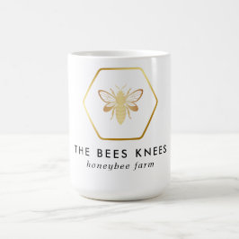 Modernes & elegantes Golden Honey Beekeeper Kaffeetasse