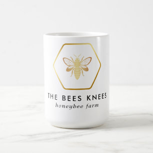 Modernes & elegantes Golden Honey Beekeeper Kaffeetasse