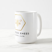 Modernes & elegantes Golden Honey Beekeeper Kaffeetasse (VorderseiteRechts)