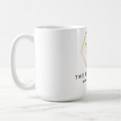 Modernes & elegantes Golden Honey Beekeeper Kaffeetasse (Links)