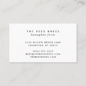 Modernes & elegantes Golden Honey Beekeeper Treuekarte (Rückseite)