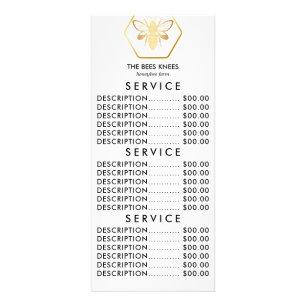 Modernes & elegantes Golden Honey Beekeeper Werbekarte