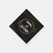 Modernes elegantes Goldenes Licht Serviette (Ecke)