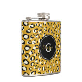 Modernes, elegantes, goldfarbenes Muster Flachmann (Rechts)