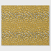 Modernes, elegantes, goldfarbenes Muster Geschenkpapier (Flach)