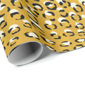 Modernes, elegantes, goldfarbenes Muster Geschenkpapier (Rolleneckpunkt)