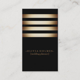 Modernes elegantes Goldfolien-Metall beruflich Visitenkarte