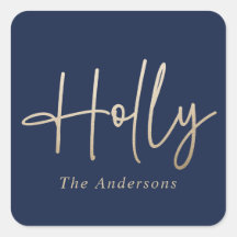 Modernes, elegantes, goldmarineblaues Skript