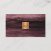 Modernes, elegantes Goldmonogramm Visitenkarte (Vorderseite)