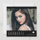 Modernes, elegantes Graduate Stilvolles Foto Ankündigung (Vorderseite)