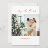 Modernes elegantes, grau-weißes Weihnachtsgebäck - Feiertagskarte (Vorderseite)