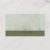 Modernes elegantes grünes landschaftlich visitenkarte (Rückseite)