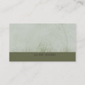 Modernes elegantes grünes landschaftlich visitenkarte (Rückseite)
