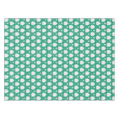 Modernes, elegantes, grünes, rosa Farbmuster Tischdecke (Vorderseite (Horizontal))