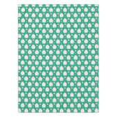 Modernes, elegantes, grünes, rosa Farbmuster Tischdecke (Vorderseite)