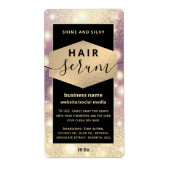 Modernes, elegantes Haar-Script-Serumlabel (Vorne)