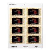 Modernes, elegantes Haar-Script-Serumlabel (Vorne)